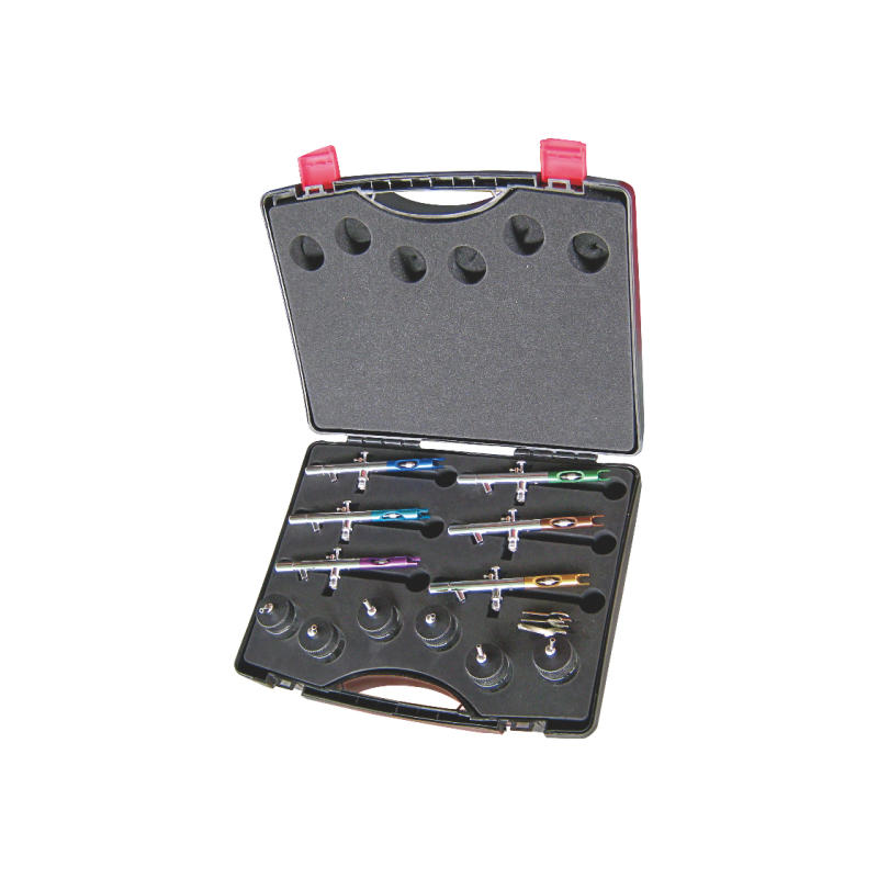6-color Suction Feed Air Brush Kit