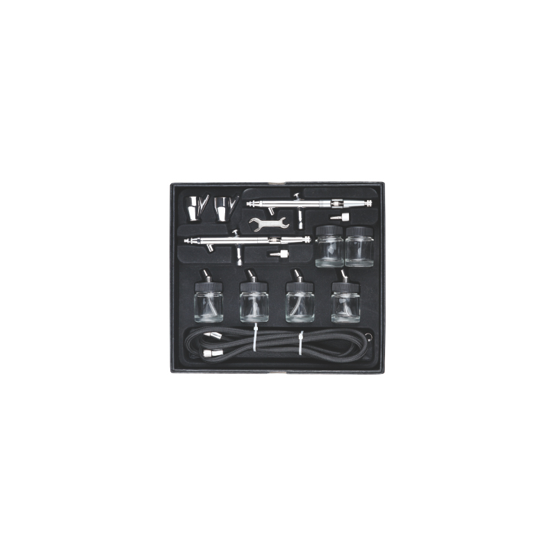 6pcs 22cc Glass Jar Air Brush Set