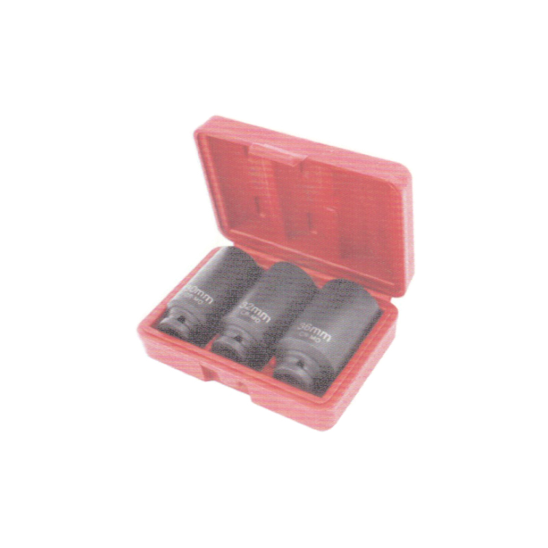 1/2"3pcs Deep Axle Nut Impact Socket Set