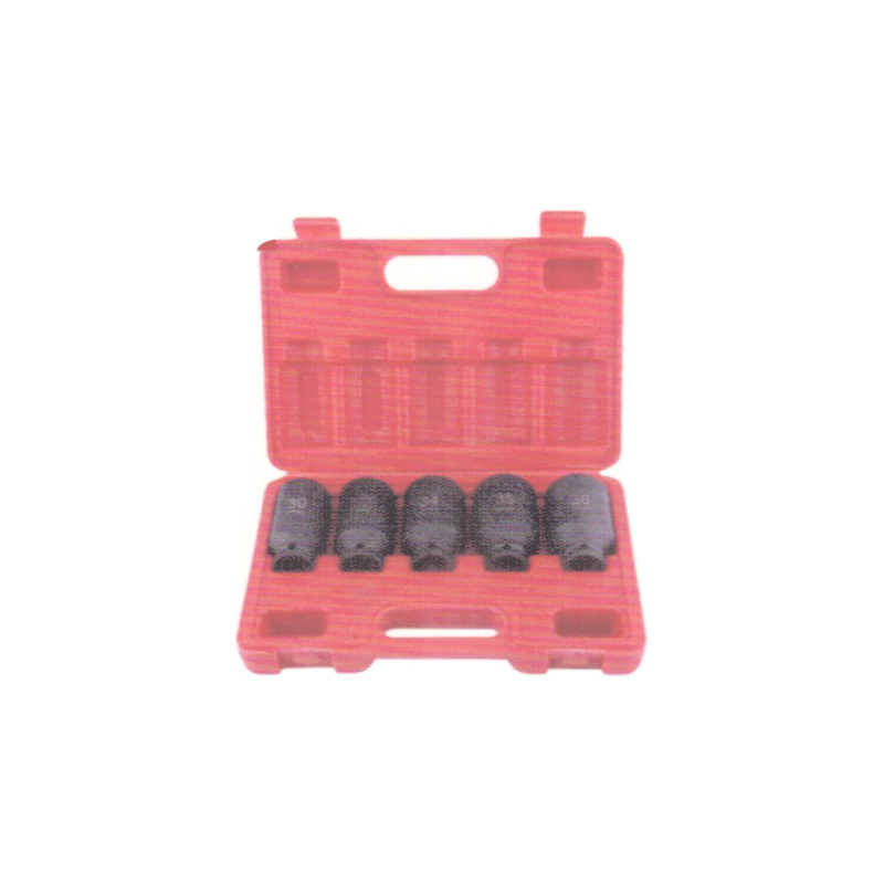 1/2"5pcs Deep Axle Nut Impact Socket Set