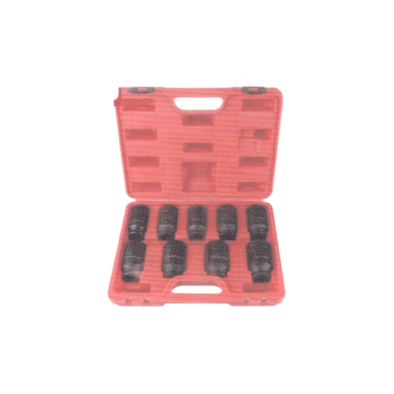1/2"9pcs Deep Axle Nut Impact Socket Set