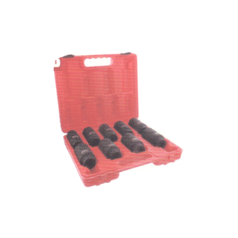 1/2"9pcs Deep Axle Nut Impact Socket Set